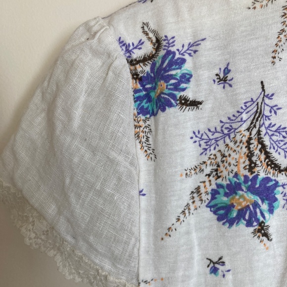 Free People Floral Tee / M - Picture 4 of 5